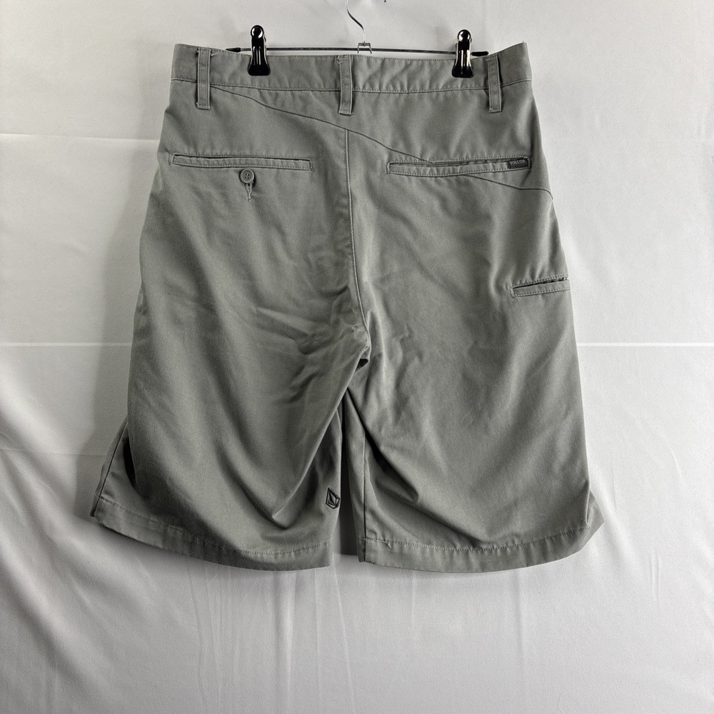 Volcom Men's Gray Corpo Class Size 30 Chino Shorts Cotton Casual Beach - Picture 5 of 7